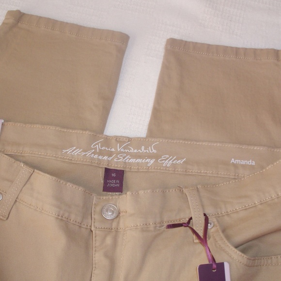NWT Gloria Vanderbilt Amanda Tapered Leg Slimming Jeans Pants Size 16 - Picture 4 of 11